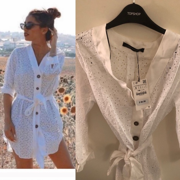 Zara Dresses & Skirts - Zara Blogger Favorite Button down dress